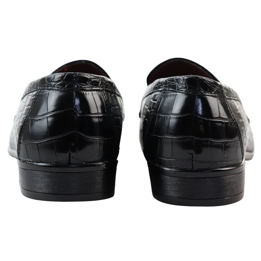 Mocassins pretos formais masculinos