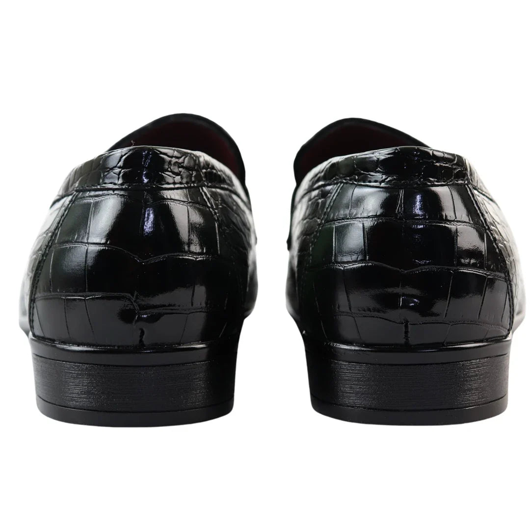 Mocassins sociais masculinos verdes sem fecho