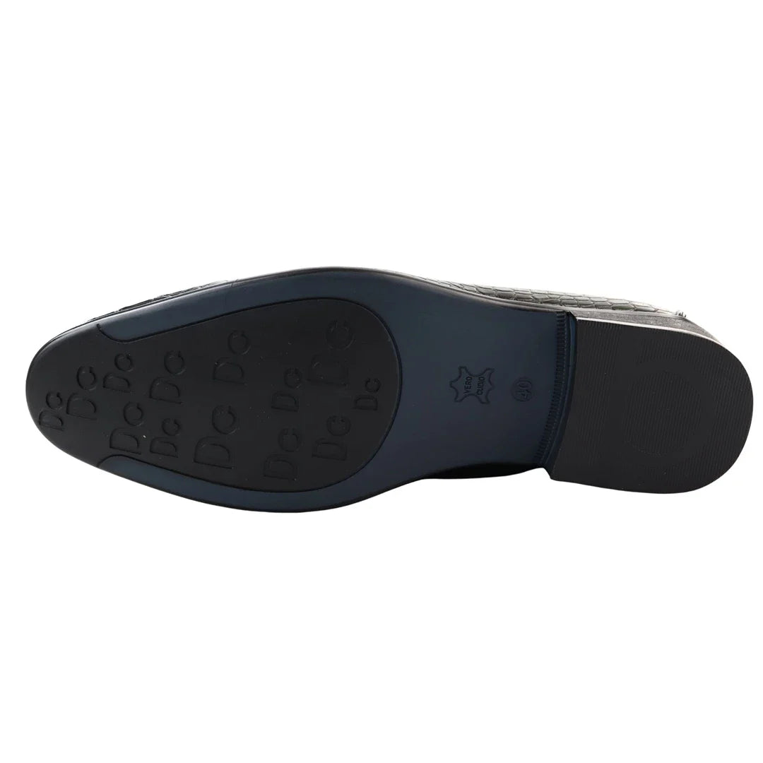 Mocassins sociais masculinos verdes sem fecho