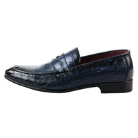 Mocassins masculinos formais azul-marinho