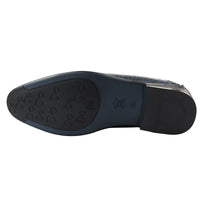 Mocassins masculinos formais azul-marinho