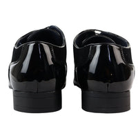 Sapatos Derby Masculinos Pretos com Cadarço