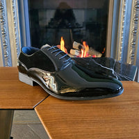 Sapatos Derby Masculinos Pretos com Cadarço
