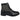 Botas pretas de cano curto com cadarço e estilo brogue para homem