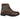 Botas masculinas de cano curto estilo brogue com cadarço, na cor marrom.