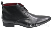 Botas masculinas de cano curto em couro preto e marrom, modelo slip-on, estilo italiano, para revendedor de queijo.