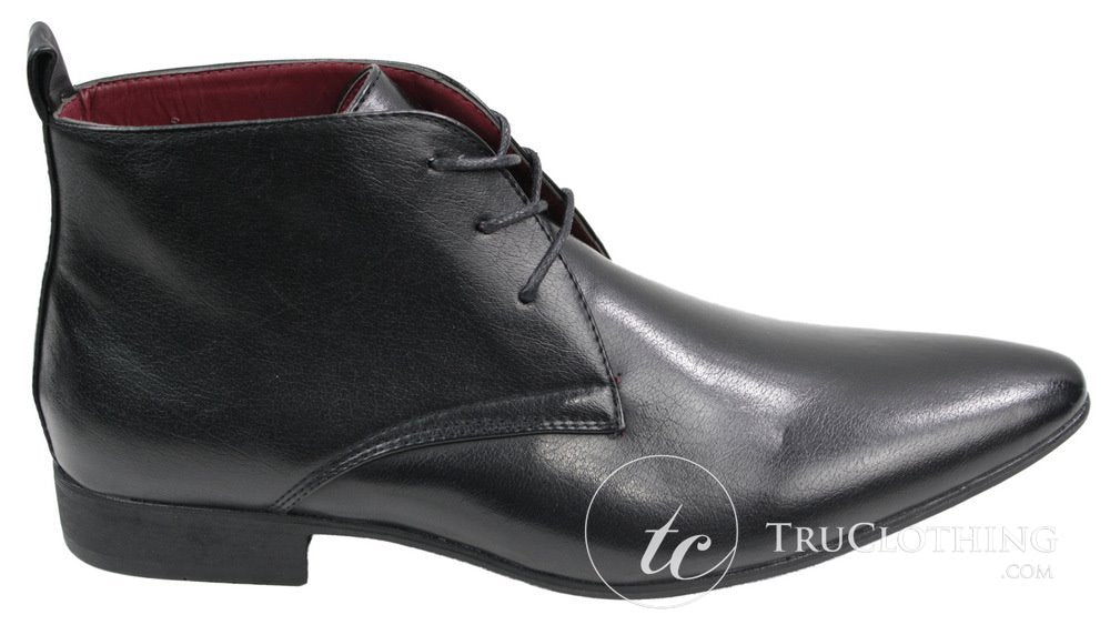 Botas masculinas de cano curto em couro preto e marrom, modelo slip-on, estilo italiano, para revendedor de queijo.