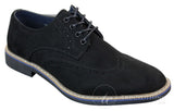 Elong EL0635 - Sapatos Brogue Masculinos Elegantes em Camurça e Couro Nobuck para um Estilo Casual Elegante
