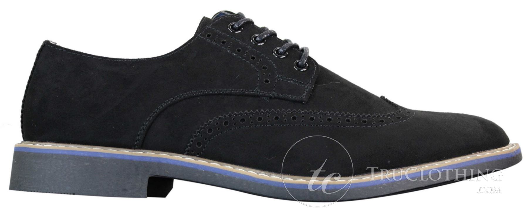 Elong EL0635 - Sapatos Brogue Masculinos Elegantes em Camurça e Couro Nobuck para um Estilo Casual Elegante