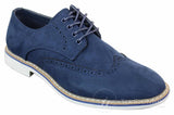 Elong EL0635 - Sapatos Brogue Masculinos Elegantes em Camurça e Couro Nobuck para um Estilo Casual Elegante
