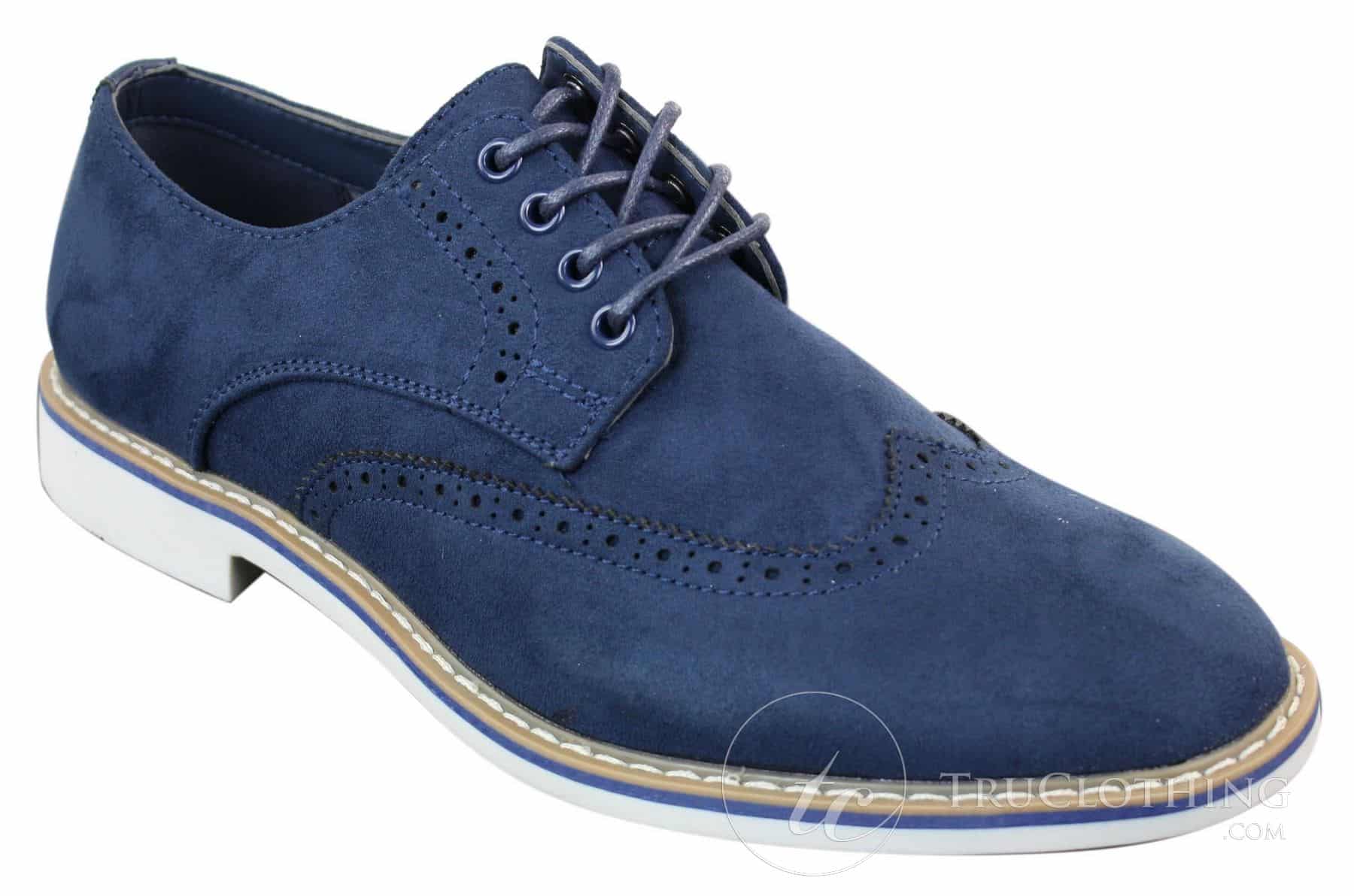 Elong EL0635 - Sapatos Brogue Masculinos Elegantes em Camurça e Couro Nobuck para um Estilo Casual Elegante