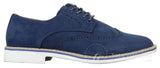 Elong EL0635 - Sapatos Brogue Masculinos Elegantes em Camurça e Couro Nobuck para um Estilo Casual Elegante