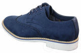 Elong EL0635 - Sapatos Brogue Masculinos Elegantes em Camurça e Couro Nobuck para um Estilo Casual Elegante