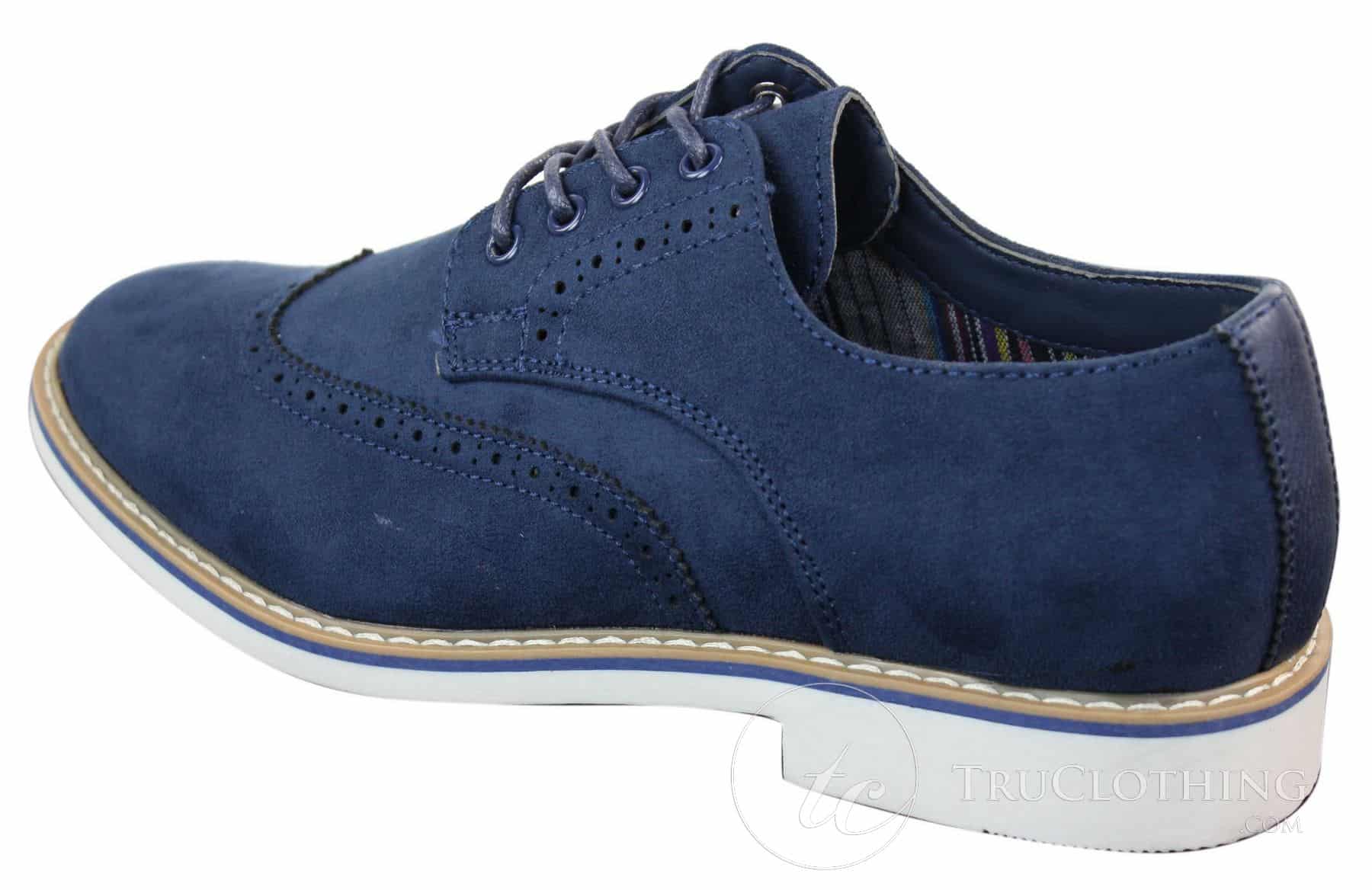 Elong EL0635 - Sapatos Brogue Masculinos Elegantes em Camurça e Couro Nobuck para um Estilo Casual Elegante