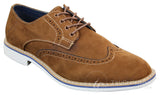 Elong EL0635 - Sapatos Brogue Masculinos Elegantes em Camurça e Couro Nobuck para um Estilo Casual Elegante