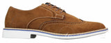 Elong EL0635 - Sapatos Brogue Masculinos Elegantes em Camurça e Couro Nobuck para um Estilo Casual Elegante