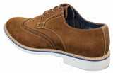 Elong EL0635 - Sapatos Brogue Masculinos Elegantes em Camurça e Couro Nobuck para um Estilo Casual Elegante