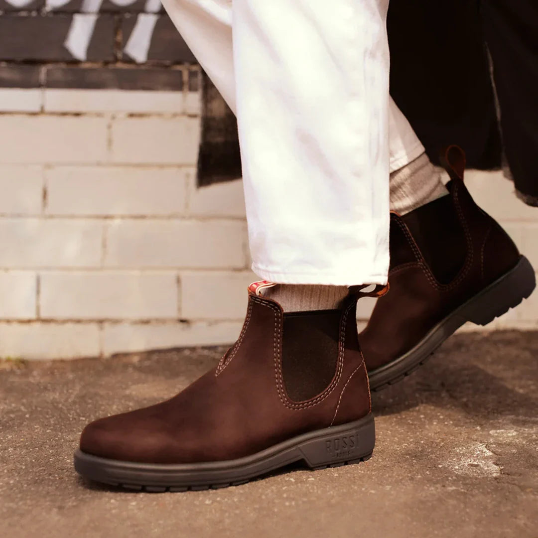 Endura 303 - Botas Chelsea em Couro Marrom Redwood
