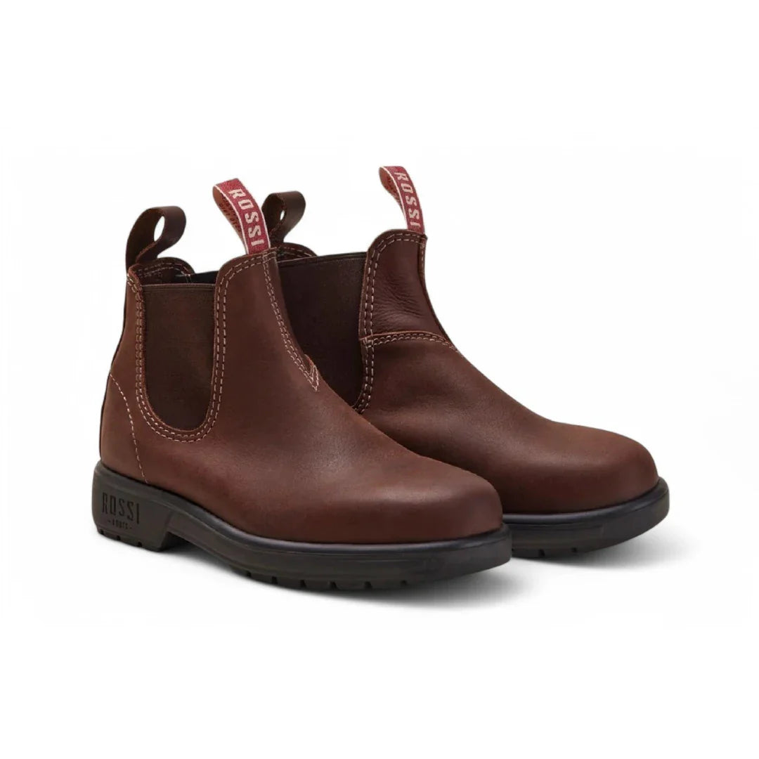 Endura 303 - Botas Chelsea em Couro Marrom Redwood