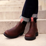 Endura 303 - Botas Chelsea em Couro Marrom Redwood
