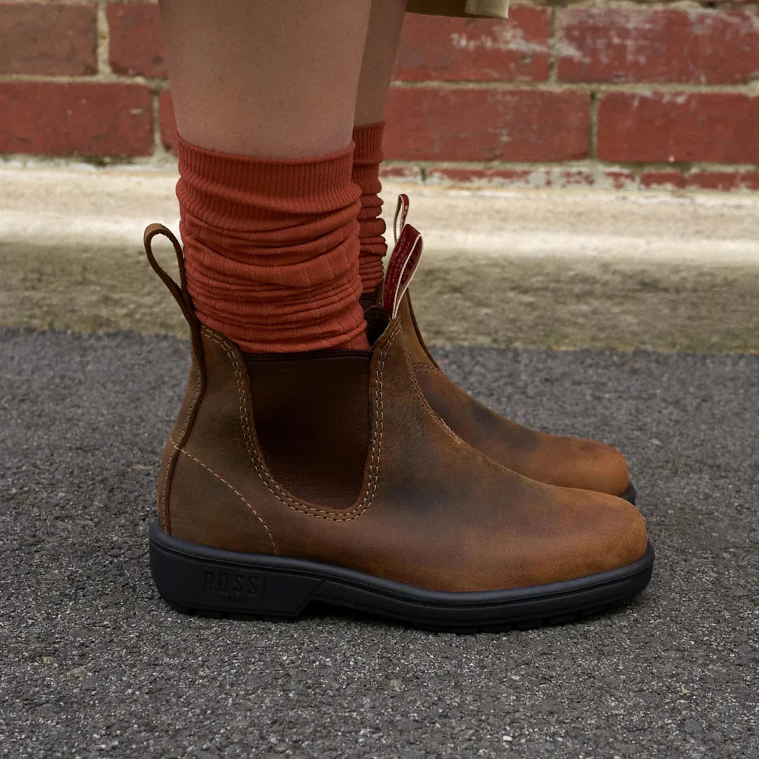 Endura 303 - Botas Chelsea em Couro Marrom Claro