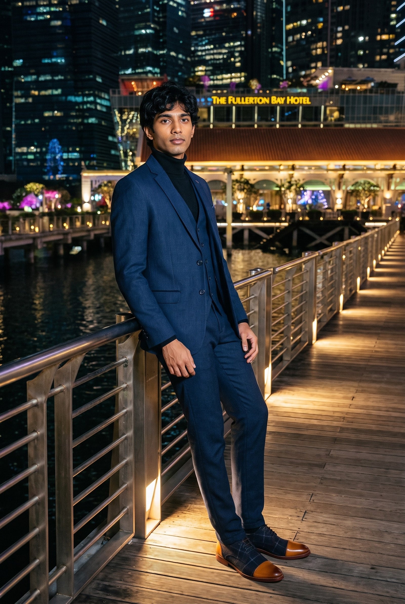 Look #996 styled with Suéter masculino preto de gola alta, em malha de viscose macia, manga comprida.