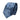 Conjunto de gravata e lenço de bolso masculino formal com estampa floral - Azul
