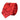 Conjunto de gravata e lenço de bolso masculino formal com estampa floral - Vermelho