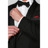 Blazer Ford masculino preto com lapela xale