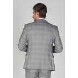 Francis - Blazer masculino xadrez cinza