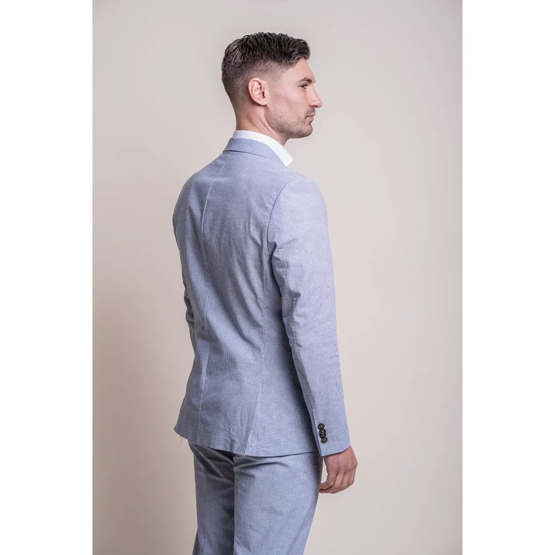 Fredrik - Blazer masculino azul claro para o verão