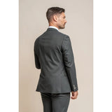 Furious - Blazer formal masculino verde-oliva escuro