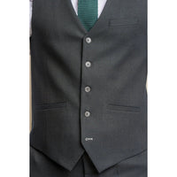 Furious - Colete formal masculino verde-oliva escuro