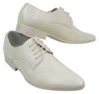 Sapatos masculinos de couro nas cores azul, preto, creme e bege, com design italiano, bico fino e cadarço.
