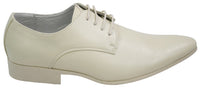 Sapatos masculinos de couro nas cores azul, preto, creme e bege, com design italiano, bico fino e cadarço.