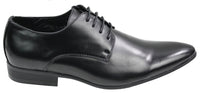 Sapatos masculinos de couro nas cores azul, preto, creme e bege, com design italiano, bico fino e cadarço.