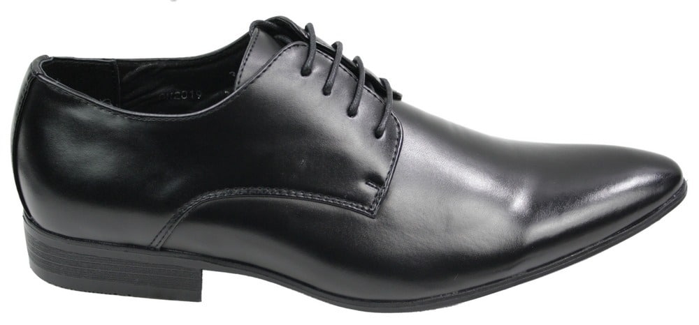 Sapatos masculinos de couro nas cores azul, preto, creme e bege, com design italiano, bico fino e cadarço.
