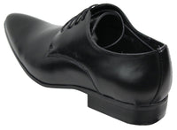 Sapatos masculinos de couro nas cores azul, preto, creme e bege, com design italiano, bico fino e cadarço.