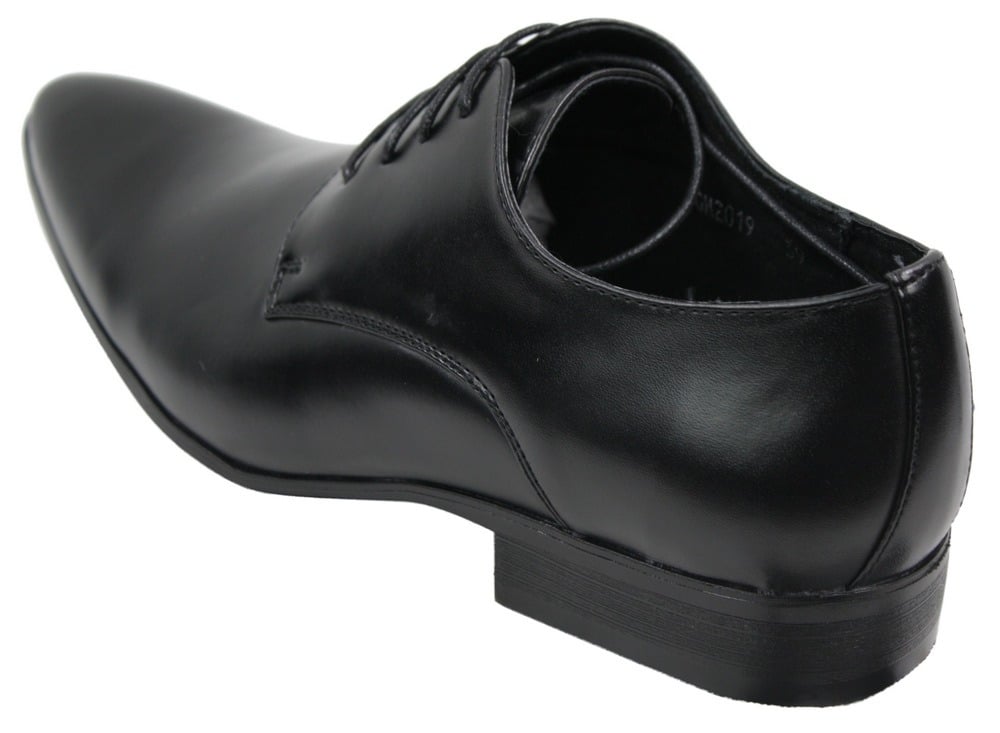 Sapatos masculinos de couro nas cores azul, preto, creme e bege, com design italiano, bico fino e cadarço.