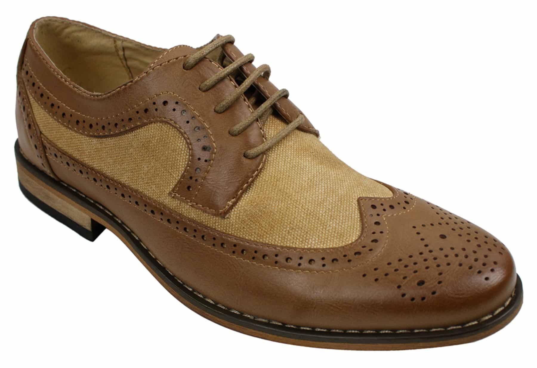 Sapatos Brogue Masculinos de Couro, Designer Italiano, Elegantes e Casuais, nas cores Marrom, Preto e Azul Marinho, Estilo Retrô
