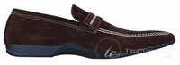 Galax GH052 - Sapato masculino marrom de camurça, estilo casual elegante, tamanhos 5, 6, 7, 8, 9, 10 e 11.