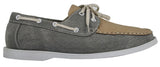 Sapatos náuticos masculinos estilo retrô em jeans, com cadarço, na cor azul marinho.