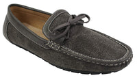 Sapatos Mocassim Masculinos Slip On em Couro e Jeans com Cadarço, Elegantes e Casuais, em Tons de Bege Italiano e Azul Marinho.