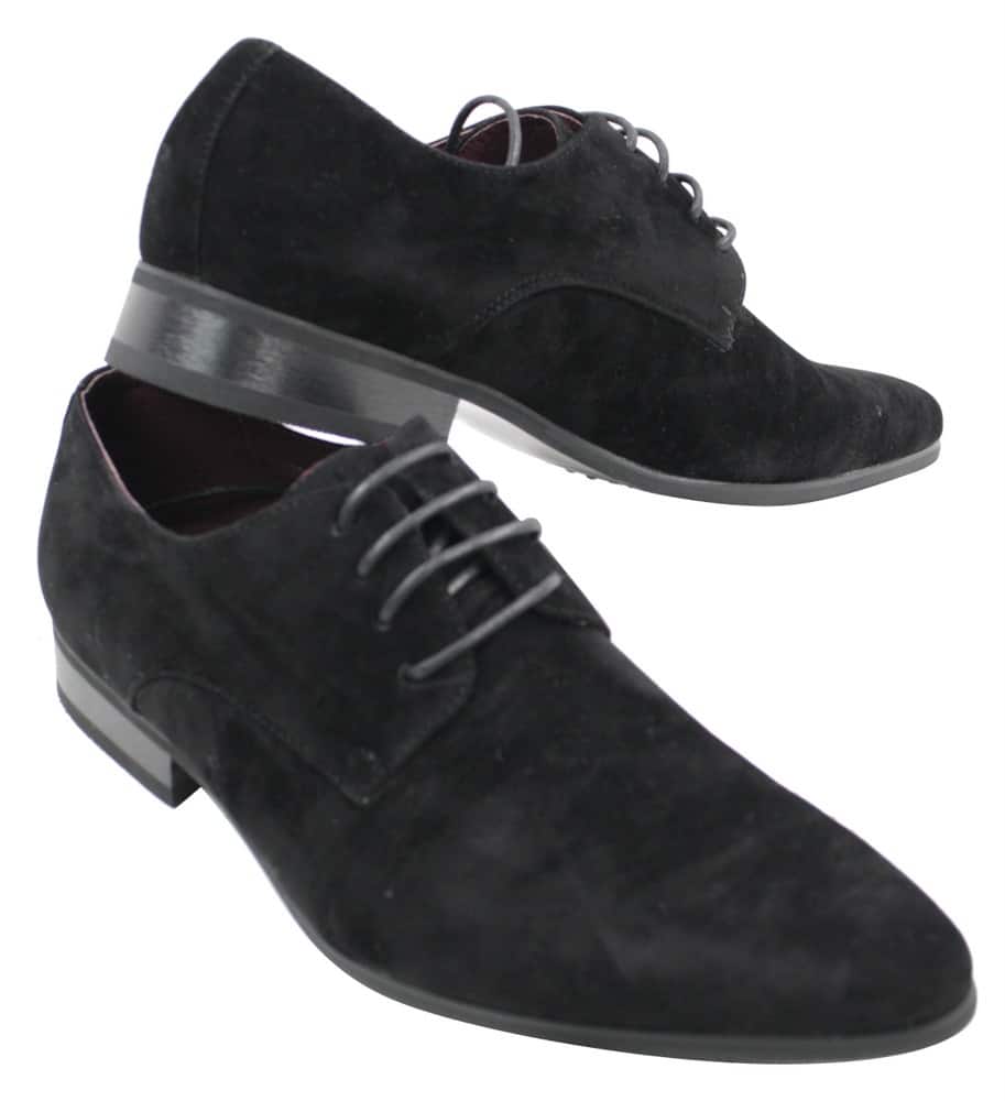 Sapatos masculinos casuais elegantes de camurça com cadarço, nas cores vermelho, verde, preto e cinza, estilo italiano.