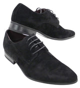 Sapatos masculinos casuais elegantes de camurça com cadarço, nas cores vermelho, verde, preto e cinza, estilo italiano.