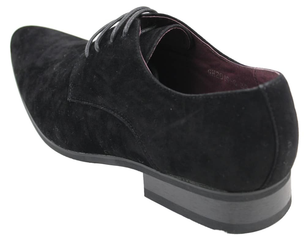 Sapatos masculinos casuais elegantes de camurça com cadarço, nas cores vermelho, verde, preto e cinza, estilo italiano.