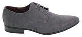 Sapatos masculinos casuais elegantes de camurça com cadarço, nas cores vermelho, verde, preto e cinza, estilo italiano.