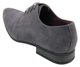 Sapatos masculinos casuais elegantes de camurça com cadarço, nas cores vermelho, verde, preto e cinza, estilo italiano.