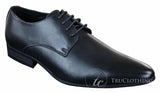 Galax GH2019 - Sapato Masculino Casual Elegante de Couro com Cadarço e Bico Fino, Ideal para Casamento, Formatura e Escritório. Clássico