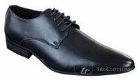 Galax GH2019 - Sapato Masculino Casual Elegante de Couro com Cadarço e Bico Fino, Ideal para Casamento, Formatura e Escritório. Clássico